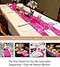 ShinyBeauty 12x108-Inch Hot Pink Sparkly Sequin Table Runner Glitz Sequin Table Runner for Wedding Part/Event Linen (Hot Pink)