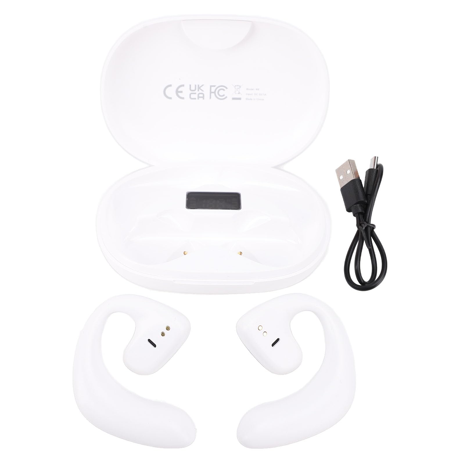Fabater Auricolari Traduttori Multilingue Wireless con Cancellazione del Rumore per Viaggi D'affari, Chiamate Musicali, Auricolari Wireless per Traduzione AI per Viaggiatori D'affari (WHITE)