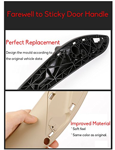 Image of For BMW 3 /4 Series Door Handle,Jaronx Inner Door Supprot Handle Pull Strap Grab Cover Passenger Side Right Front Door Armrest Bracket (Fits:BMW 320 328 330 335 M3 2012-2018,BMW 428 435 M4 2014-2017) | Inner Door Supprot Handle Pull Strap Grab Cover Passenger Right Front Armrest Bracket(Fits:BMW 320 328 330 335 M3,428 435 M4)