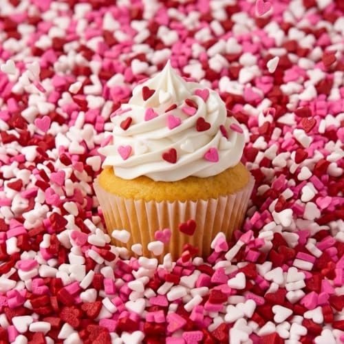 Manvscakes | Valentine sprinkles | Pink and red sprinkles | Jimmies | Cookie sprinkles | Edible...