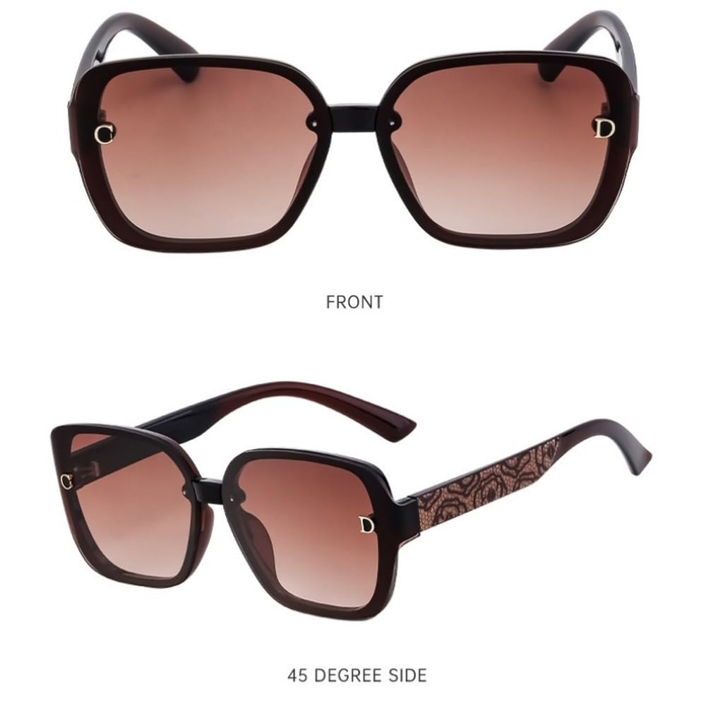 Occhiali da sole quadrati da donna e da uomo, alla moda, retrò, classici, vintage, alla moda, con montatura nera stretta.