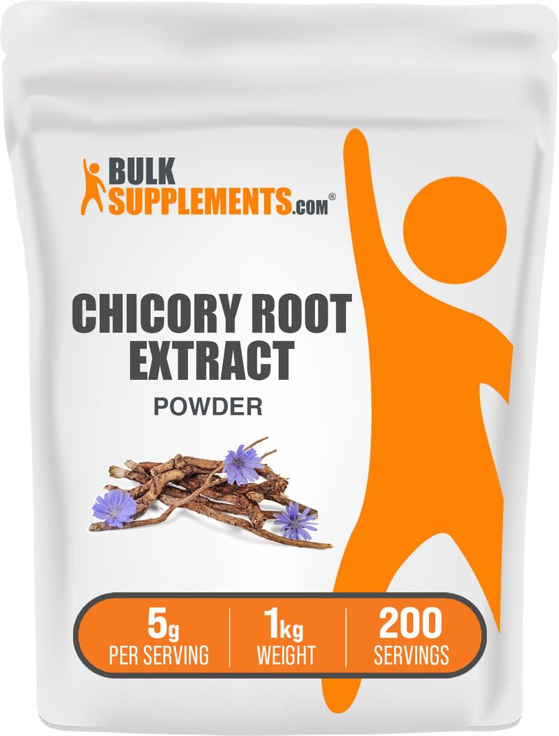 BulkSupplements.com Chicory Root Extract Powder - Chicory Root Powder, Fiber Supplement - Vegan & Gluten Free, 5g per Serving, 1kg (2.2 lbs) (Pack of 1) 35.2 Ounce (Pack of 1)