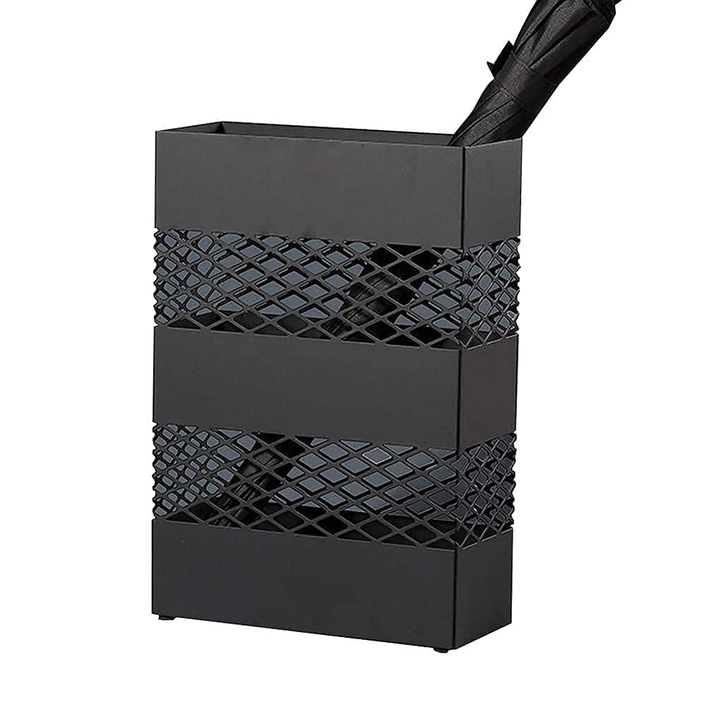 XDLEDMKIZ Umbrella Stand, Umbrella Stands,Umbrella Stand Metal Wrought Iron Hollow,Independent Tray with Hook,Household Hotel Umbrella Bucket/Style4