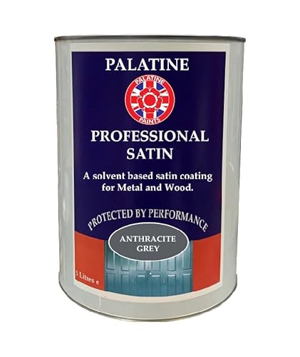 Palatine Professional Anthracite Grey RAL 7016 Satin Paint Oil Based Internal External 1lt