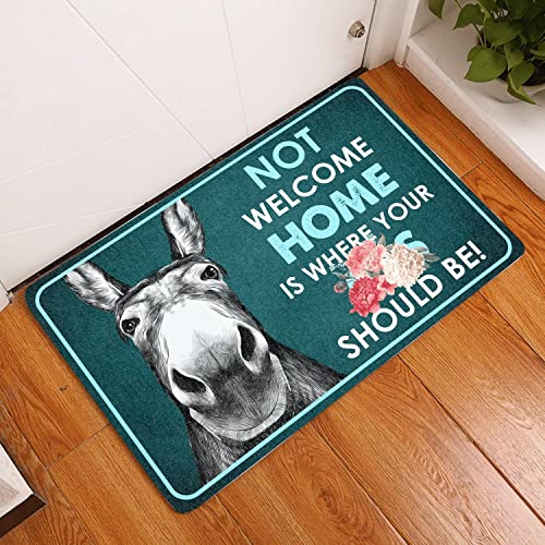 Fußmatte für drinnen und draußen, Esel Nicht willkommen