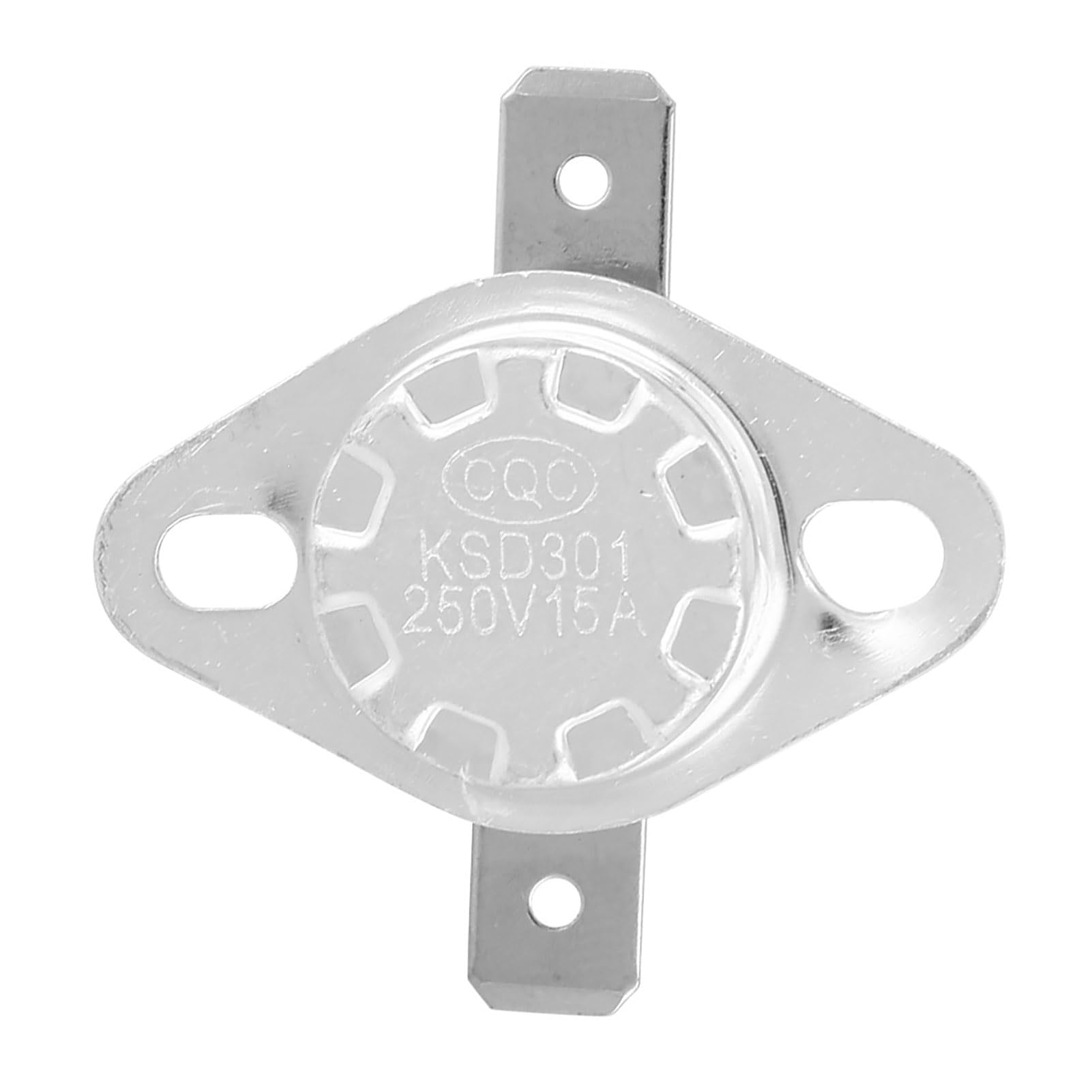 5 Pezzi KSD301 Termostato Interruttore 250 V 15 A Controllo della Temperatura Chiuso per Disinfettare Armadi Bottiglie D'acqua Elettriche Bollenti Caffettiere con 23 Opzioni di
