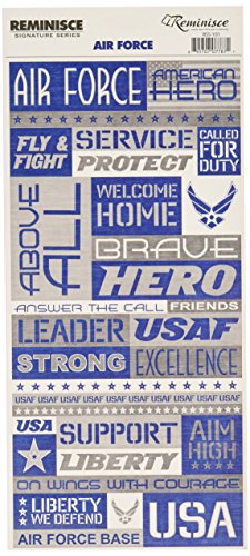 REMINISCE Signature Series Military Stickers-Air Force Quote
