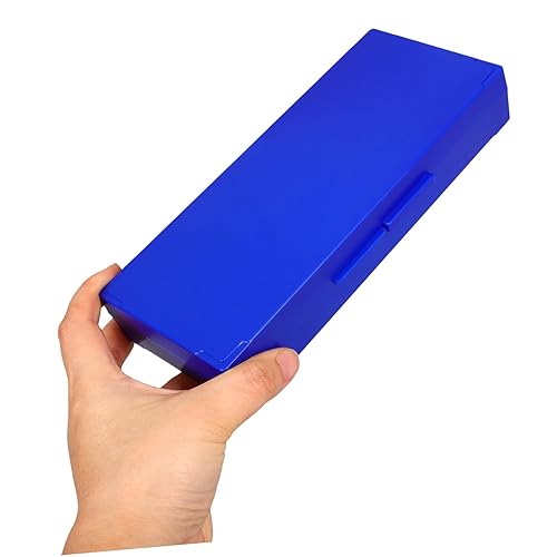 Miniatura 8 de ULTECHNOVO Caja de diapositivas para microscopio, 2 soportes deslizantes con ranuras numeradas, para portaobjetos de microscopio preparados para