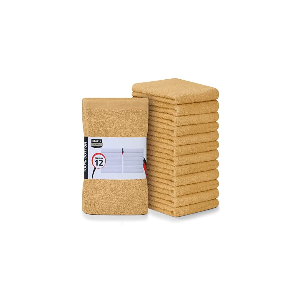 Buy Utopia Towels Kitchen Bar Mops Towels, Pack of 12 Towels 16 x 19