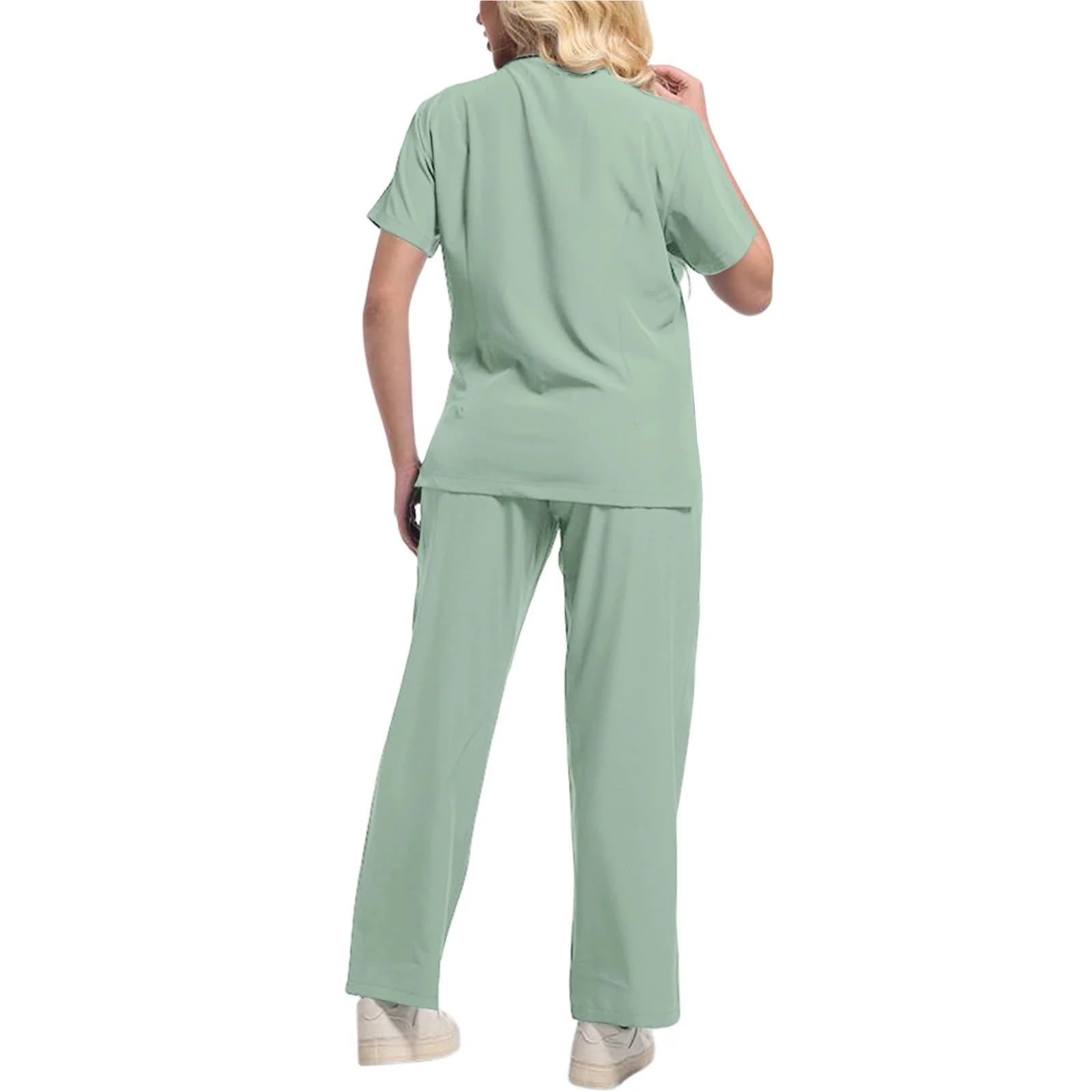 Kasacks Damen Pflege Anti-Falten-Komfort-Pflegeuniform for Herren, Unisex, for klinische Chirurgie, Labor, Peeling-Anzug, Oberteil, Hose