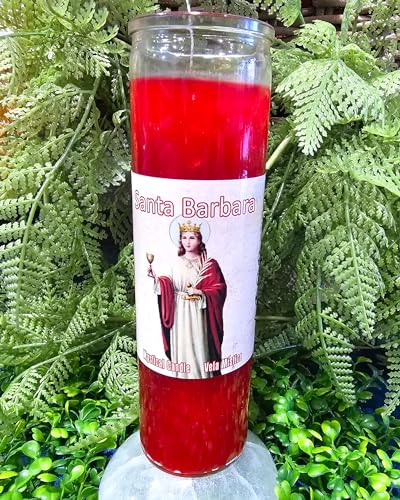 Saint Barbara Candle | Vela De Santa Barbara Spiritual Prayer Candle 7-Day Candle
