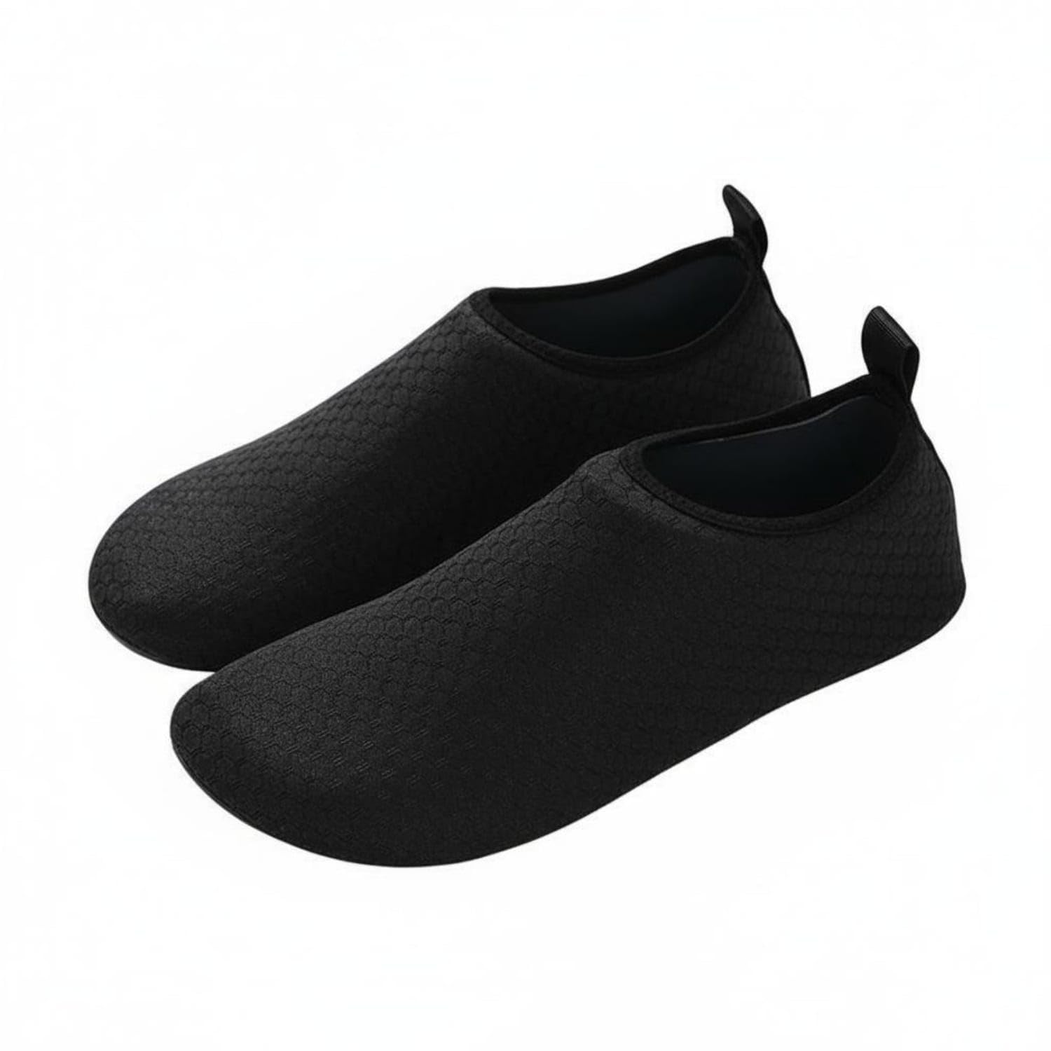Cut-Resistant Quick-Dry Swim Shoes Breathable Quick-Dry Beach Shoes Defensive Sole Barefoot Aqua Socks Lightweight for Adults, Women, Men, Snorkeling, Swimming, Diving, Wading, Silver Black, 44-45-image-9