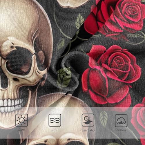 Vintage Skulls Red Roses Girls Underwear Toddler 2t Cotton Little Girl Panties Colorful Briefs Underpants3