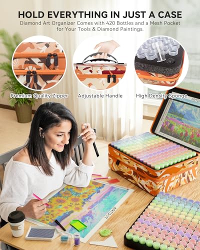 Evita pérdidas con el kit ARTDOT de diamond painting y sus 420 botes organizadores 3