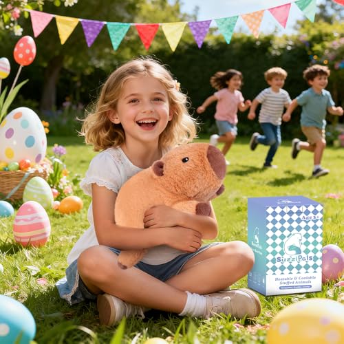 Image of SuzziPals Heatable & Coolable Cute Capybara Plush, Microwave Heating Pad Stuffed Animals for Soothing & Relaxation, Stuffed Capibara Plush Toys for Stress Relief, Capybara Gifts for Girls & Boy
