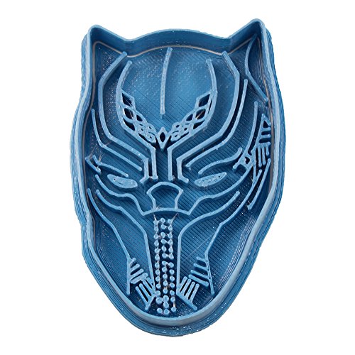 Cuticuter Black Panther Superheroes Emporte-pièce en Plastique Bleu 8 x 7 x 1,5 cm