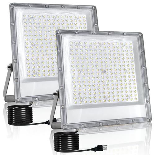 Opiniones y reviews de Reflectores para exteriores , listamos los 10 mejores. 43 OUSIDE 2 Piezas 200W Reflectores Led Exteriores,con Interruptor,IP66 Water Proof, para Parques de Atracciones,Jardines,Garajes,Plazas, Patios, Fábricas, Estadios
