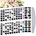 24PCS Full Nail Wraps Aufkleber, EBANKU Schwarz weiße Nagelsticker Selbstklebende Stern Mond Nail Art Aufkleber 3D Nagelfolie Nagellack Aufkleber mit 1PCS Nagelfeile für DIY Nageldekoration