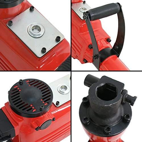 F2C 2200W Heavy Duty Electric Demolition Jack Hammer Concrete Breaker Power Tool Kit 2 Chisel 2 Punch Bit Set W/Case, Gloves