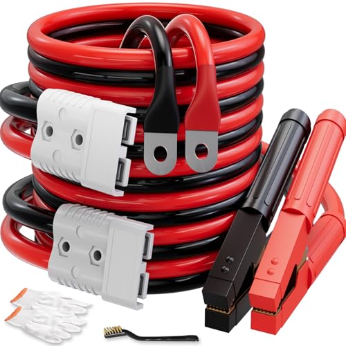0 Gauge 30 FT Heavy Duty Jumper Cables for Car Battery, 1000Amp Quick Connect Booster Cables for...