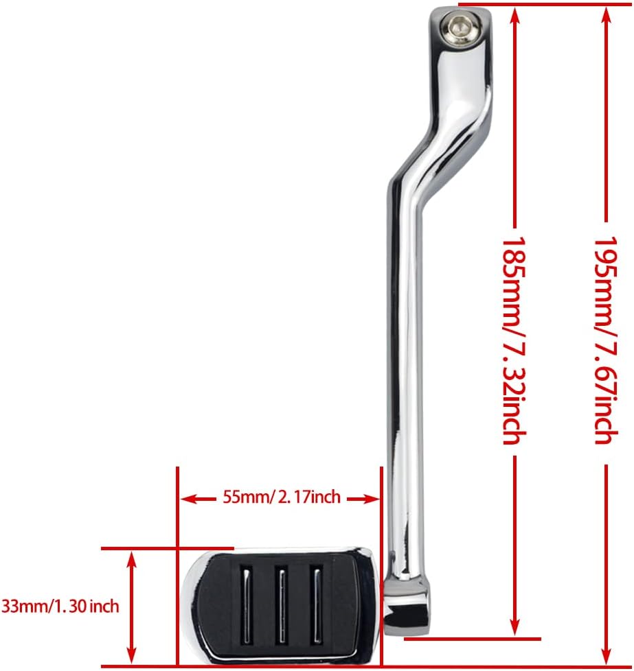 Heel Shift Lever,Rear Shift Lever w/Shifter Peg for Harley 1986-2017 FL Softail, 1988-2025 Touring Road Glide Electra Glide Road King Street Glide and 2008-2025 Trike Models