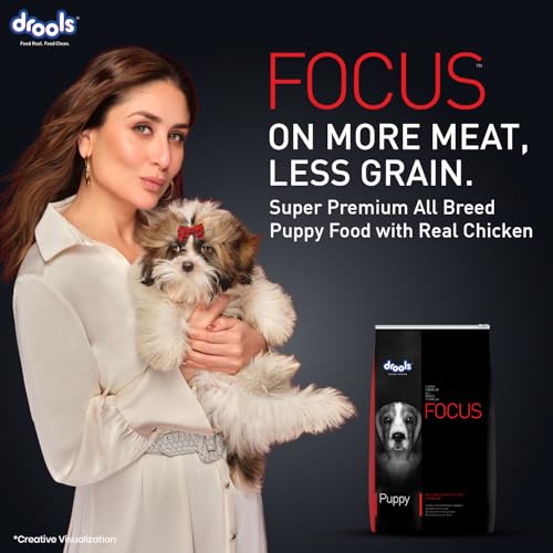 Image of Drools Focus Premium Puppy Dry Dog Food, 100 g Pack