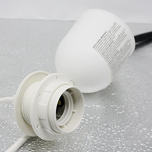 Cavo di sospensione E27 bianco 60 cm 230 V
