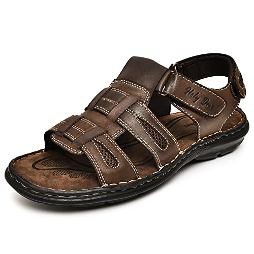 Opiniones y reviews de Guaraches de Moda los 5 más buscados. 48 Holy Dove - Sandalias de piel para hombre, puntera abierta, para senderismo, estilo informal, para verano, para hombre, Café Nubuck, 27 cm