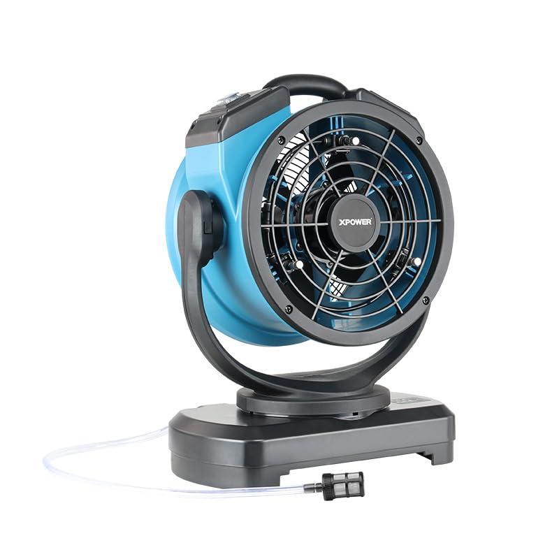 XPower Ventilateur brumisateur d'extérieur oscillant très résista...