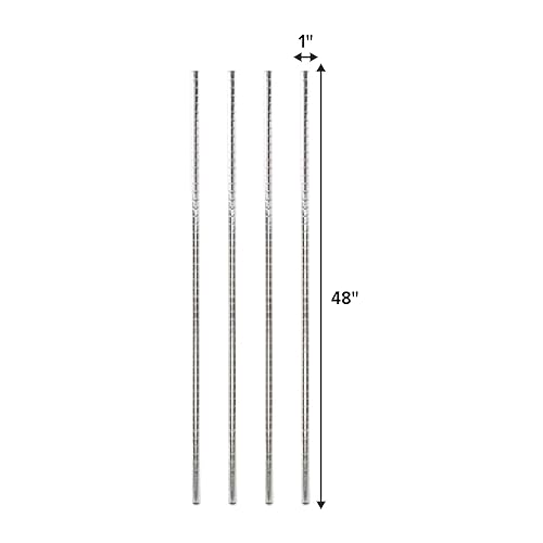 Miniatura 5 de Express KitchQuip Postes comerciales de la estantería del acero inoxidable del alambre del cromo