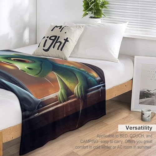 Manta de franela de dinosaurios para sofá suave y cálida de 130x150 cm 7
