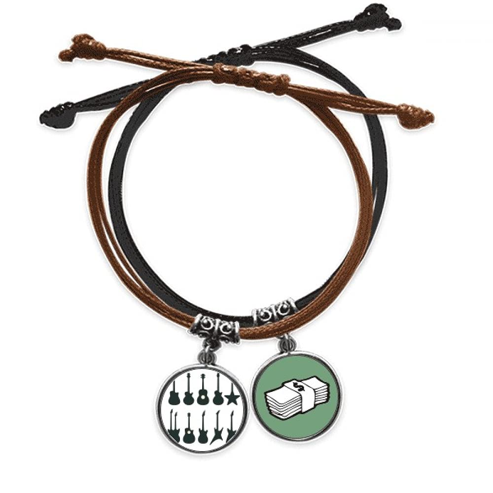 Pulsera de guitarra eléctrica de cuero el regalo ideal para músicos 3