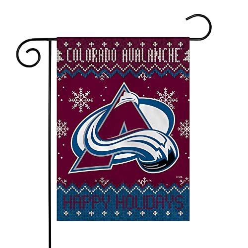 Rico Industries NHL Colorado Avalanche Winter/Snowflake 13" x 18" Double Sided Garden Flag