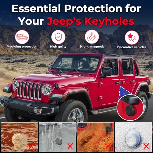 Image of CALBEAU Keyhole Covers Compatible with 2018-2026 Jeep Wrangler & Gladiator