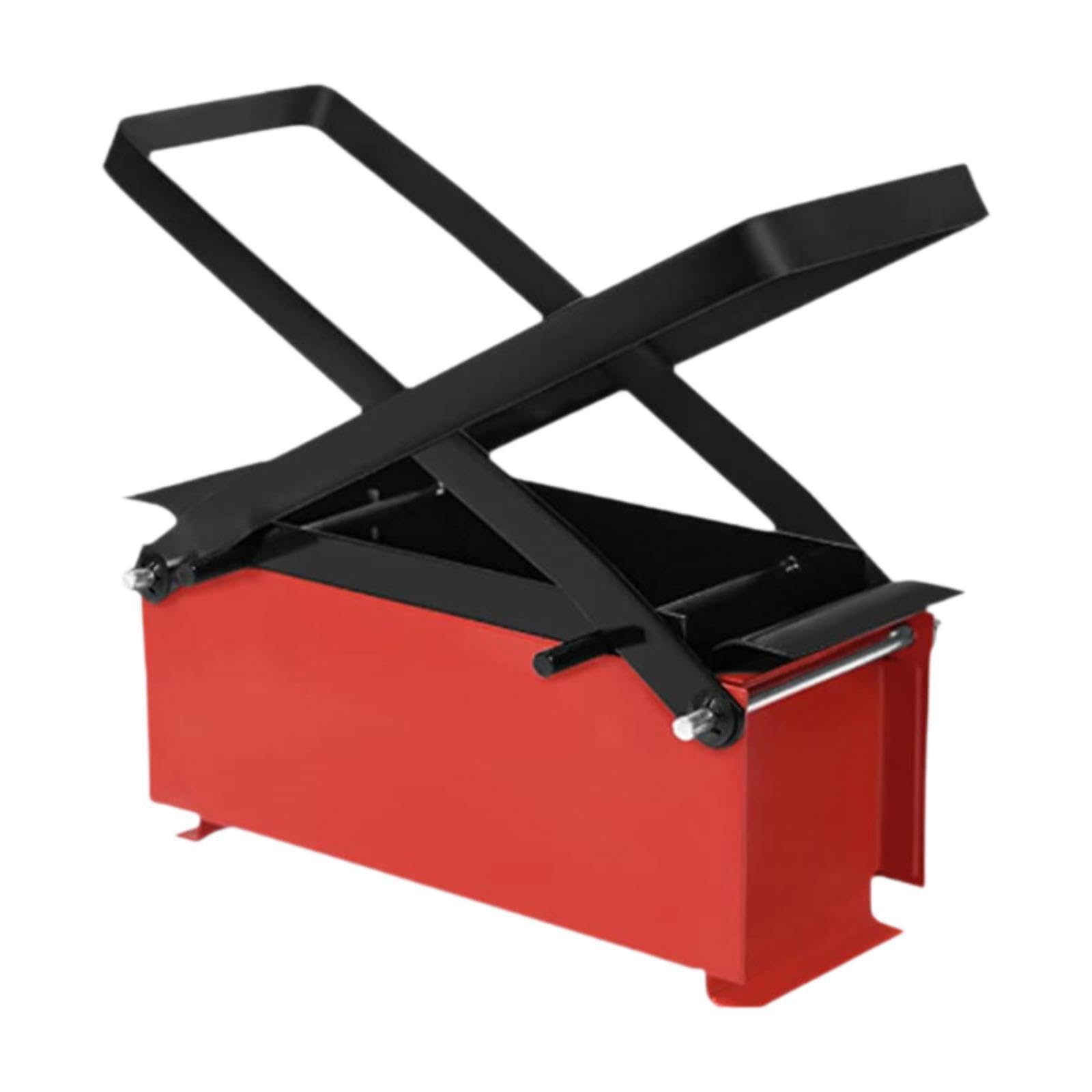Piccola macchina per bricchette di giornali, prodotto pratico ed efficiente per creare blocchi di carta compatti per riscaldare ovunque. Macchina per pressatura
