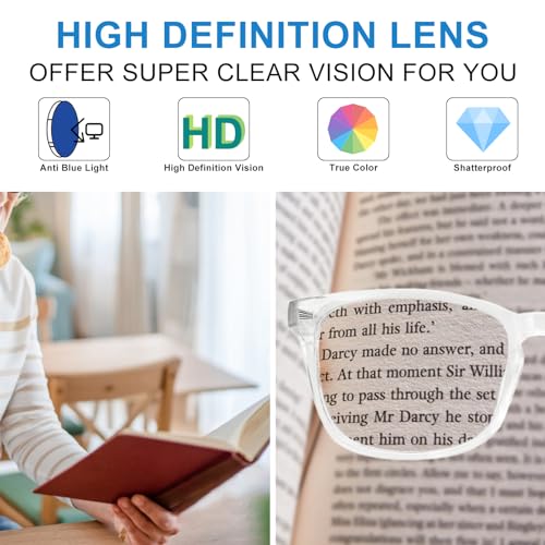 Image of 4 PACKS Blue Light Blocking Reading Glasses Women 1.0 1.25 1.5 1.75 2.0 2.25 2.5 2.75 3.0 3.5 4.0 5.0 6.0