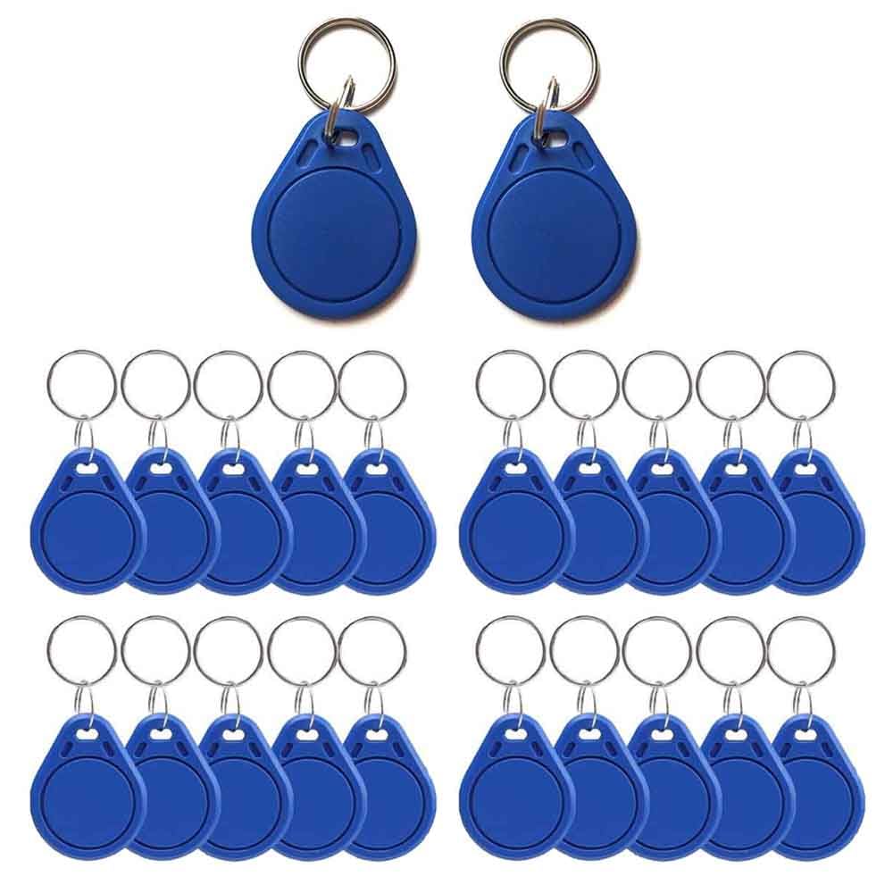 50 PCS 13.56 MHz UID Writable Rewritable Clone IC Smart Keychain, Compatible with MIFARE Classic 1K, RFID Blank Tag for Access Control Key Tag Rewritable (50 PCS)