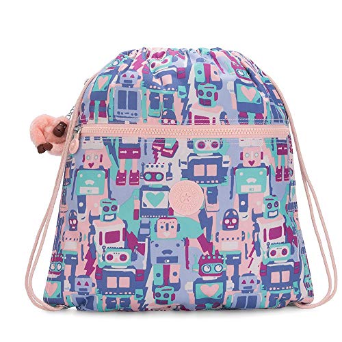 Kipling SUPERTABOO Mochila Escolar  Multicolor  Robot Camo Pink