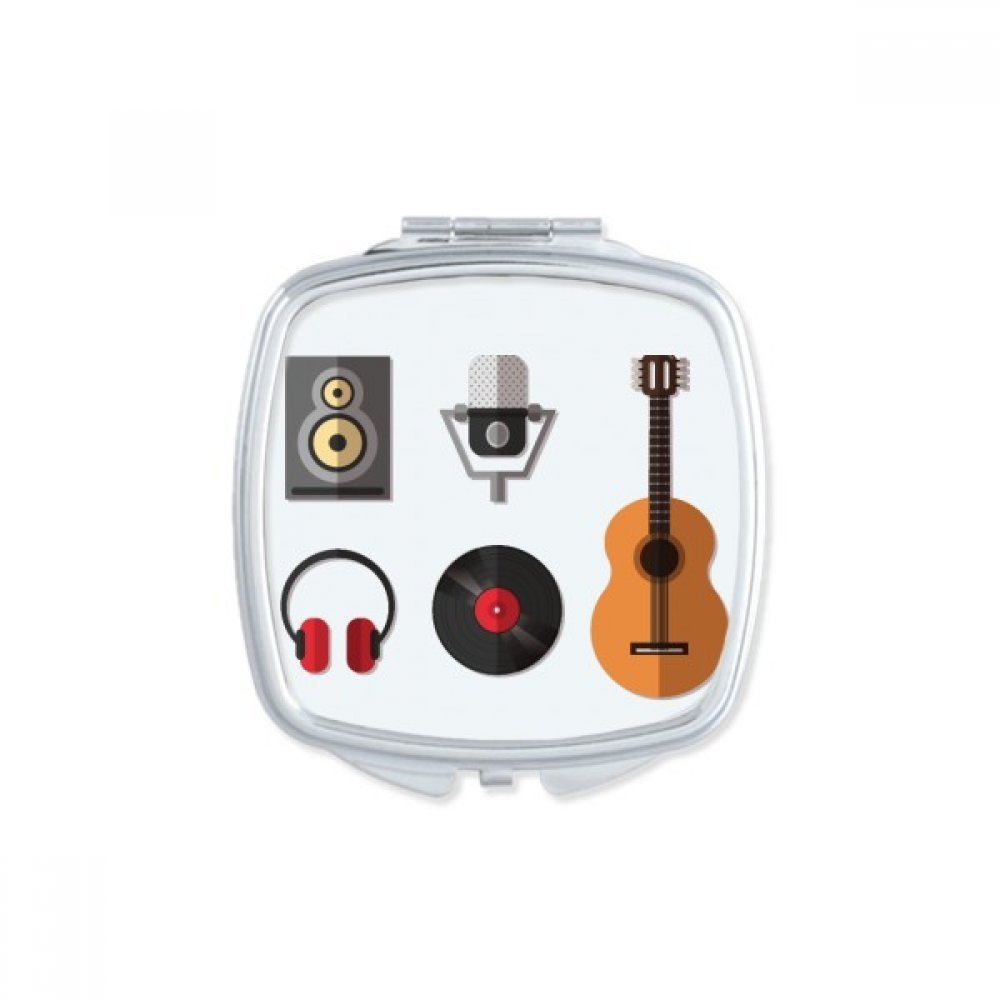 Miroir de poche musique cadeau mignon pour femme et artiste