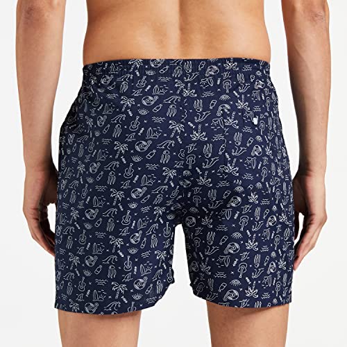 Image of Longies Men's Cotton Printed Regular Boxer Shorts