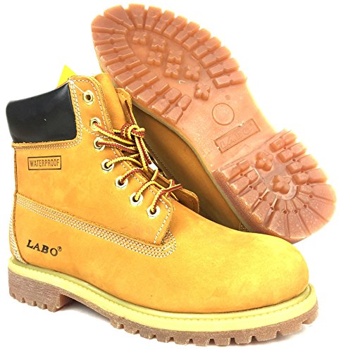 LABO Premium Waterproof Leather Boots Rubber Sole by CITISHOESNYC2