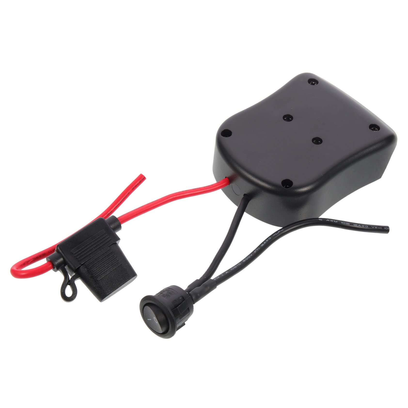SHINEOFI 3 Piezas Adaptador de batería de 18V camión convertidor de batería Fuerza para Voltaje Adaptador de Corriente de Fuente de alimentación Abdominales Negro