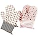 Produktbild Gwolf Backofenhandschuh Hitzebeständig, 2 Paar Ofenhandschuhe Küche, Topfhandschuhe Baumwolle Küche Backofen Handschuhe, Backhandschuhe für Kochen Backen Grillen