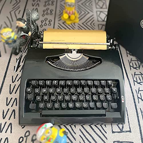 RENJJPBO Mechanical English Typewriter, Old-Fashioned Traditional Portable Manual Typewriter, for Notes or Letters or Creative Writing, Writers Literary Gift