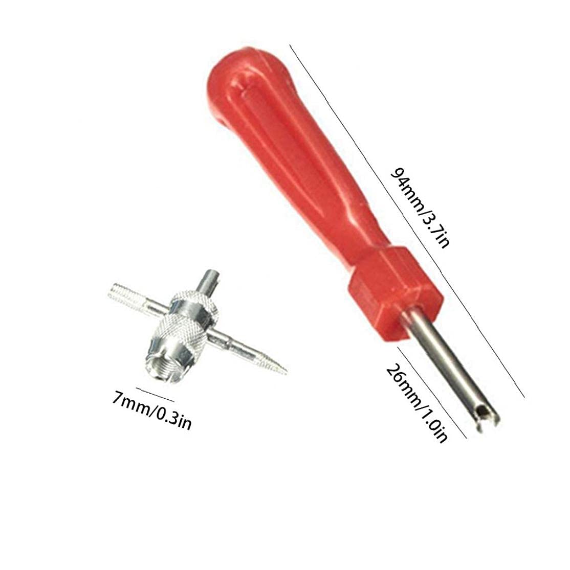 44 Pcs Kit D'outils De Réparation De Valve De Pneu De Voiture