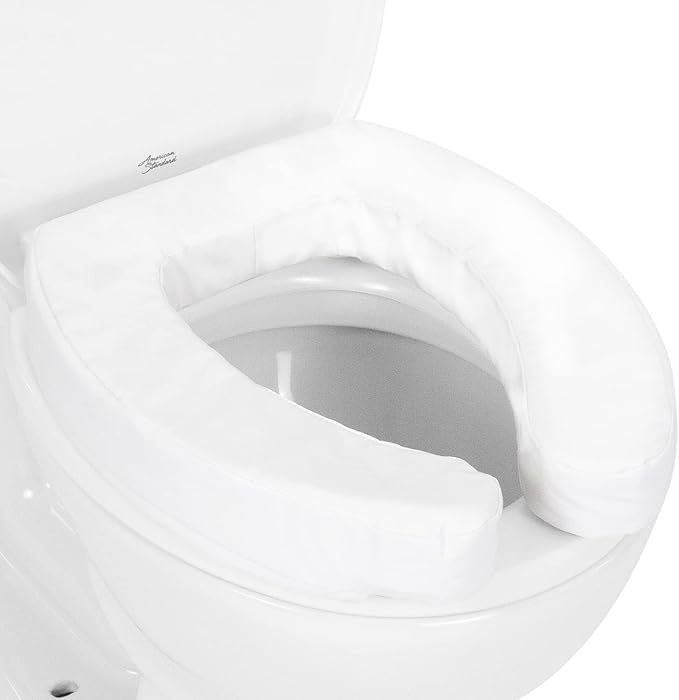 Vive Toilet Seat Cushion 2Inch High Density Foam Toilet