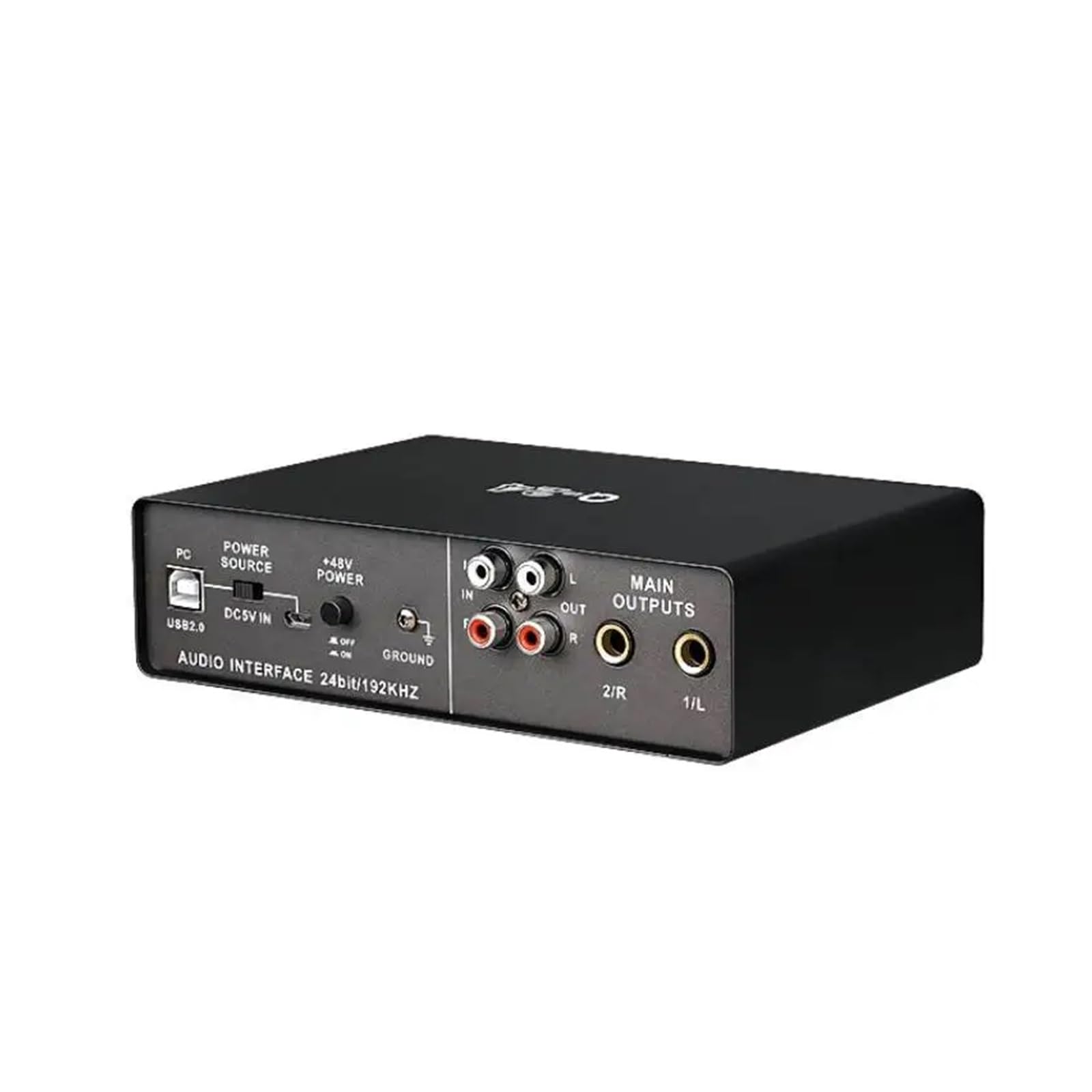 Scheda professionale Q-24 con monitor for chitarra elettrica Registrazione trasmissione in diretta for canto Computer PC Studio Musica dal vivo