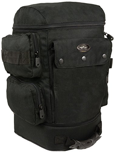 Milwaukee SH688-BLK-PCS Black 1200D Nylon Helmet/Sissy Bar Bag