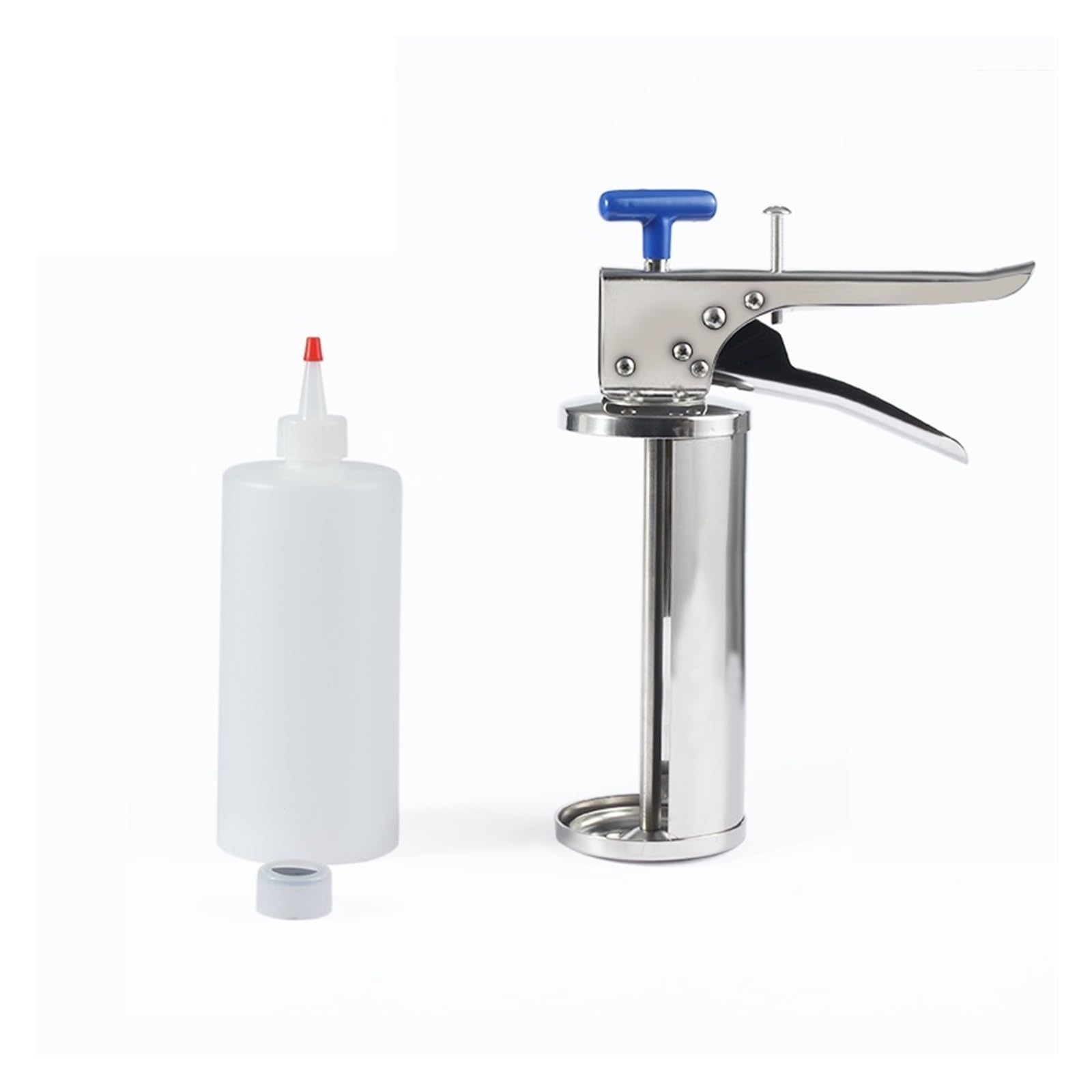 Dispenser for condimenti for insalata con pistola for salsa di hamburger in acciaio inossidabile 10g 20g Riempitore for marmellata for hamburger Spremiagrumi for hamburger Attrezzatura for negozio Eff
