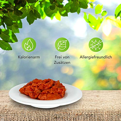 Schecker Hundefutter - 100% Gemüse PUR - rot - Nassfutter für Hunde - 12 x 410 g - getreidefrei - kalorienarm - Diätfutter - BARFen